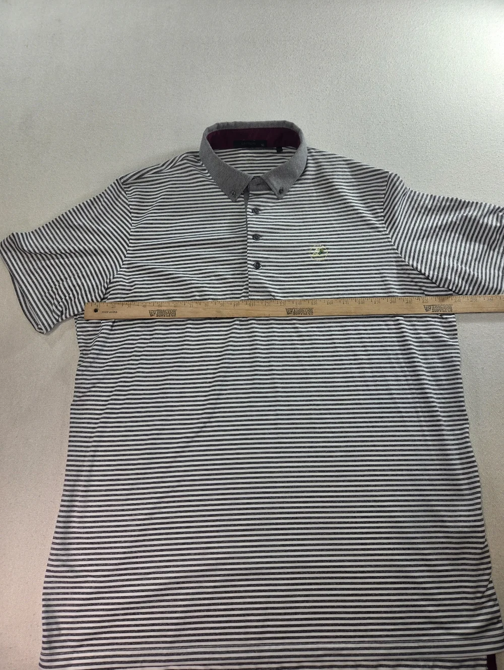 Greyson Striped Performance Golf Polo XL